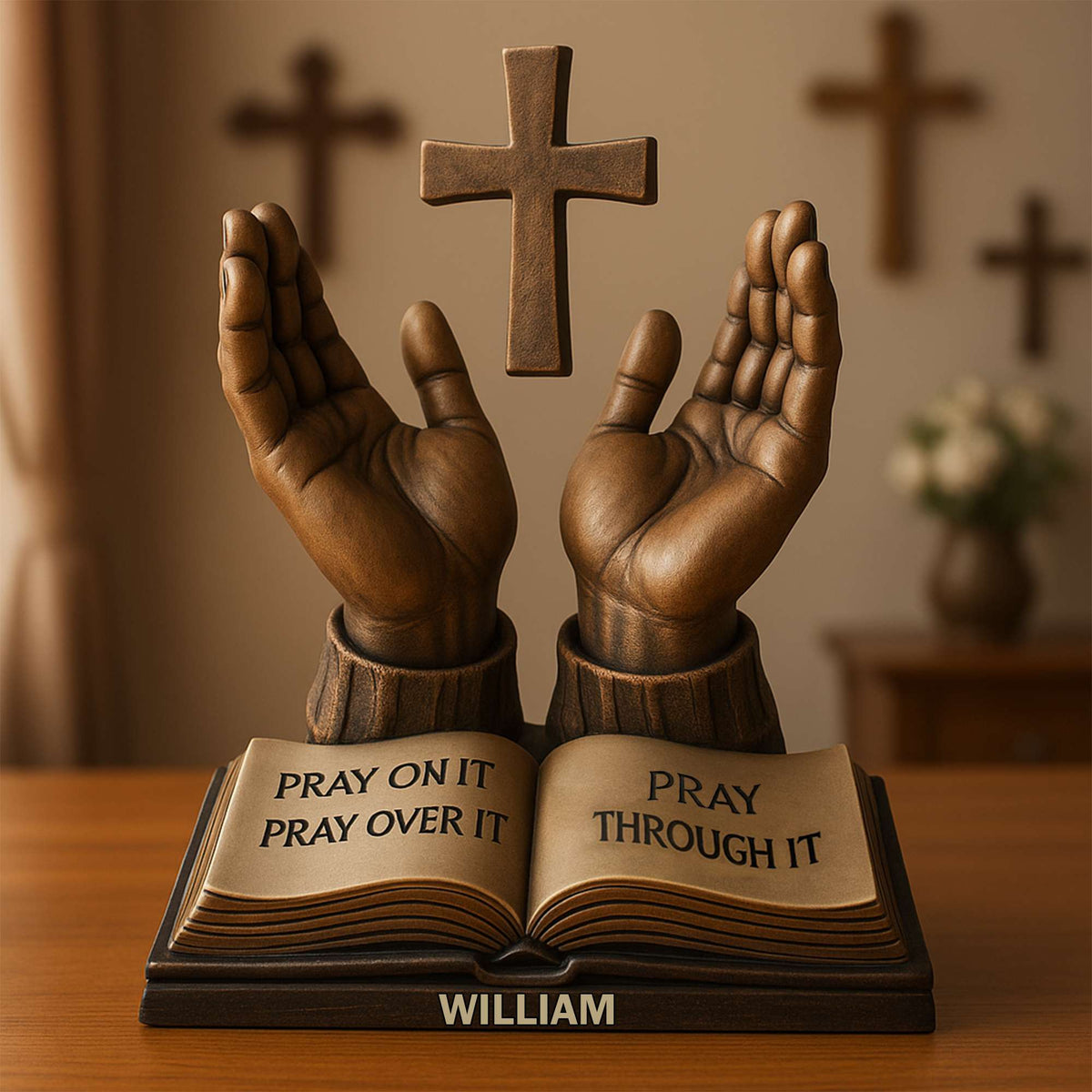 Held In His Hands Acrylic Plaque - Personalized Gifts For Christian 04TOLU160725-Homacus