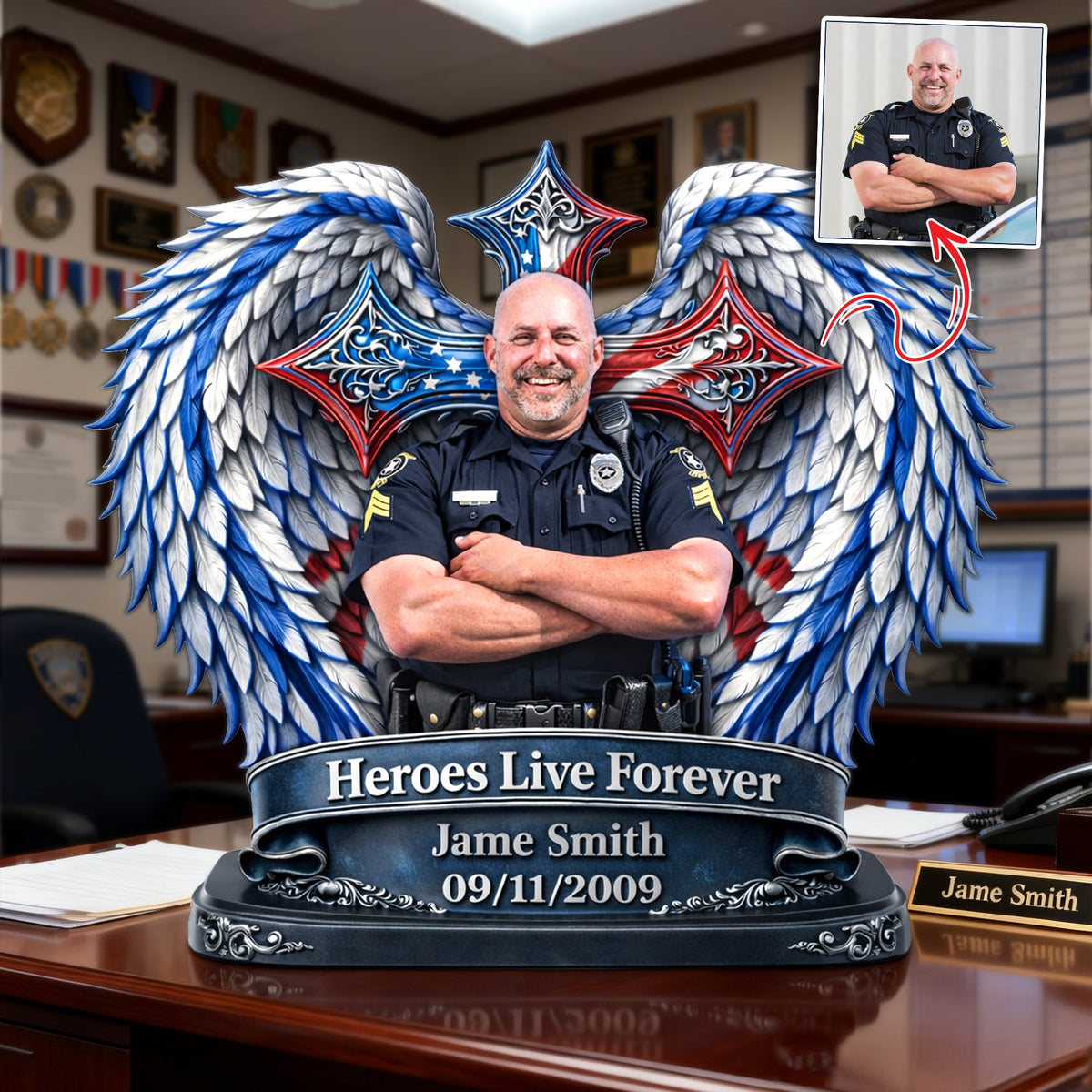 Always Remembered Office Workers Plaque - Personalized Memorial Gift For Office Workers 02HULU300126-Homacus