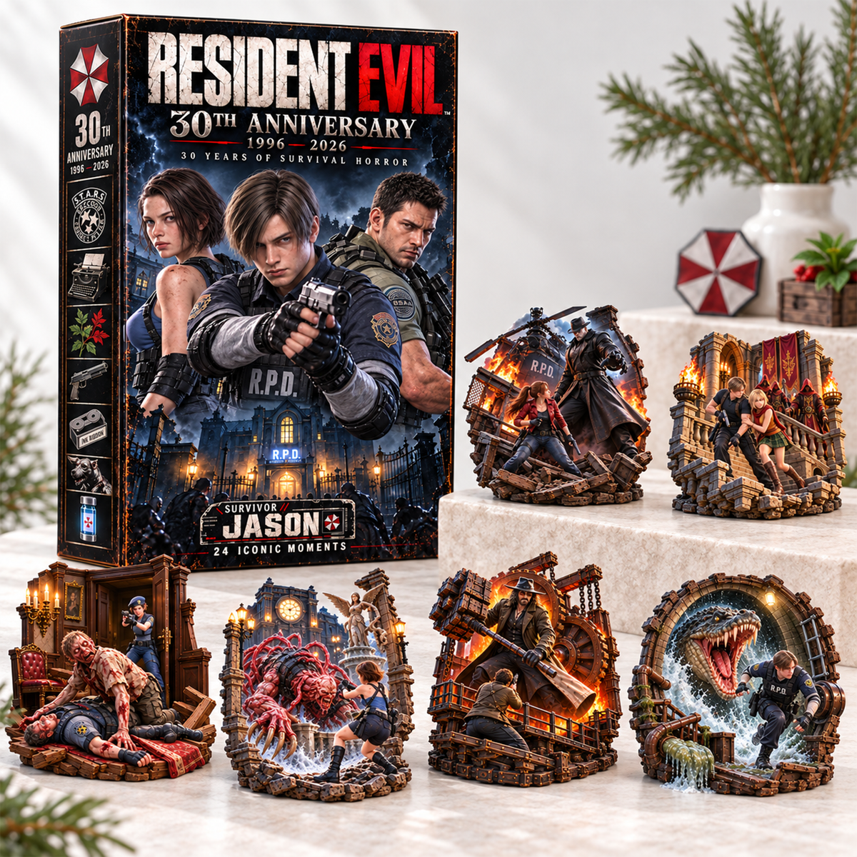 30th Anniversary Horror Game Christmas Advent Calendar Blind Box - Personalized Gifts 08haqn091026-Homacus