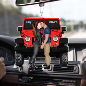 Personalized Gifts For Couple Car Ornament 03OHQN130624HH-Homacus