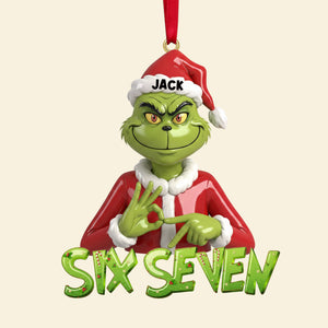 Funny Green Monster Ornament - Personalized Gift For Christmas Ornament 08NATN041125-Homacus