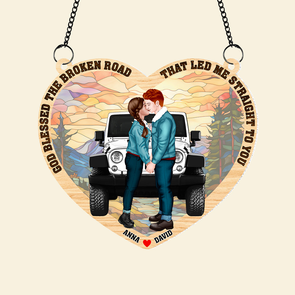 Personalized Gifts For Couple Suncatcher Ornament 02ohtn210624pa-Homacus
