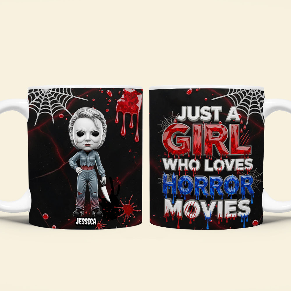 Horror Girl Mug Personalized Gifts For Movie Fans 02OHTN270825-Homacus