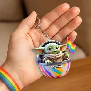 Galaxy Monster LGBT Keychain - Personalized Gifts For LGBT 04hupu280525-Homacus