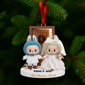 First Christmas Together Ornament - Personalized Gifts For Married Couples 01NALU081025-Homacus