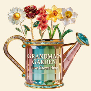 Grandma Birth Month Flowers Acrylic Plaque - Personalized Gifts For Grandma 04tgtn040625-Homacus