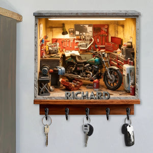 Garage Key Hanger - Personalized Gifts For Bikers 03toqn171225-Homacus
