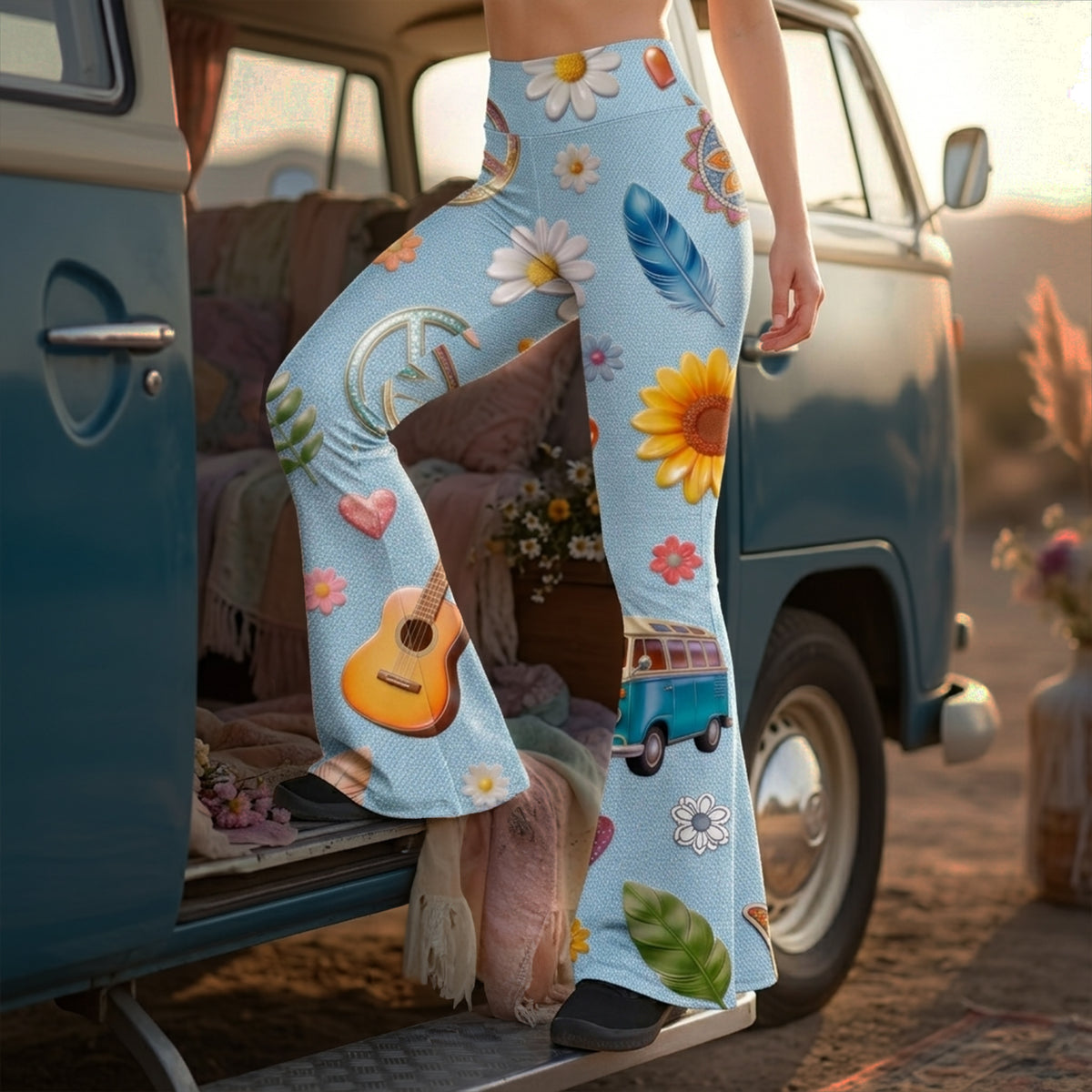 Hippie Flare Leggings Gifts 02pglu200326-Homacus