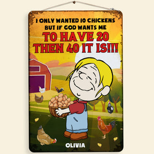 Custom Chicken Coop Signs - Personalized Signs 02xqdt170225hg-Homacus