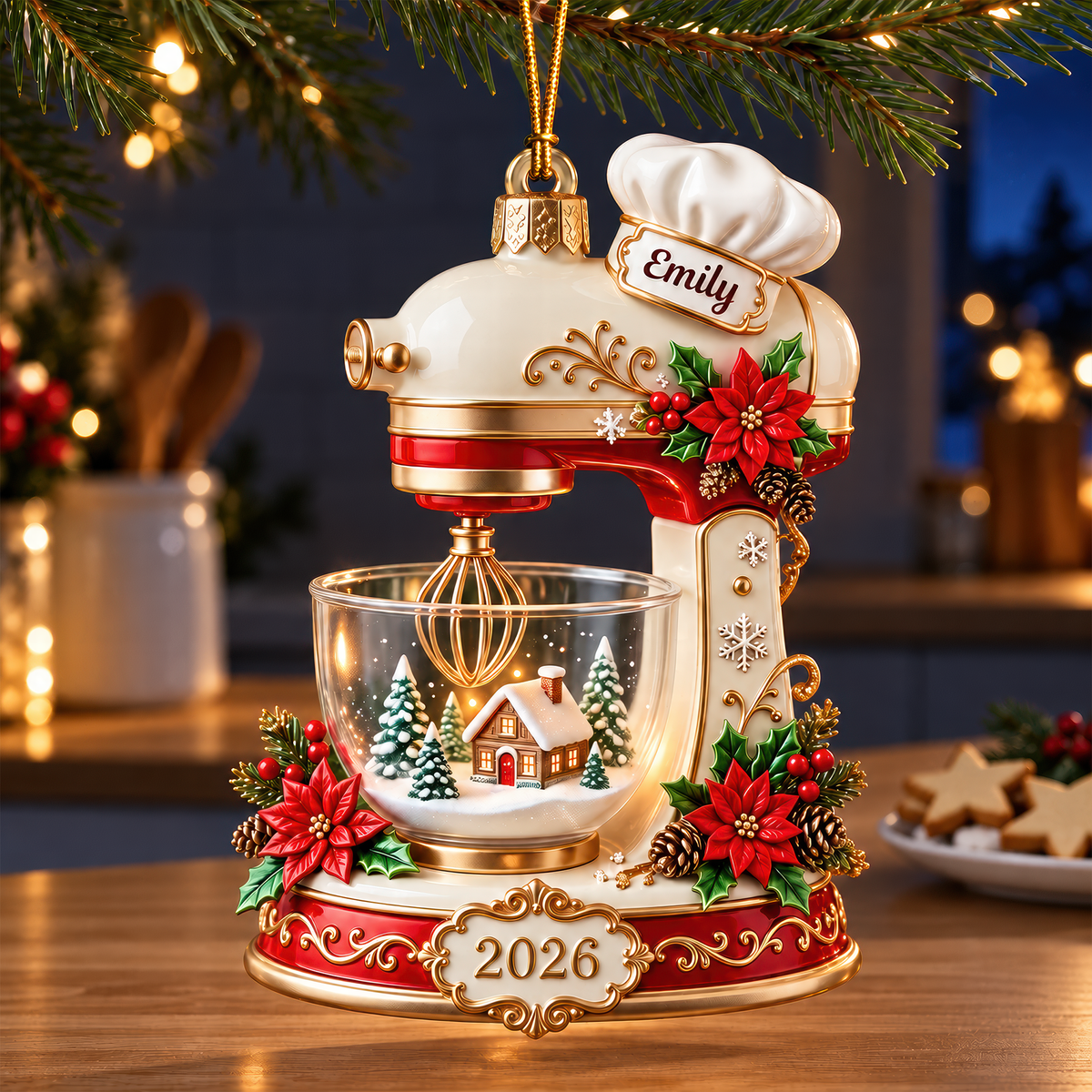 Baking Mixer Christmas Ornament - Personalized Gifts For Baking Lovers 01pgqn141026-Homacus