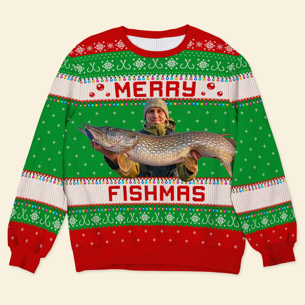 Custom Photo Gifts For Fishing Lovers Ugly Sweater 06acqn021024-Homacus