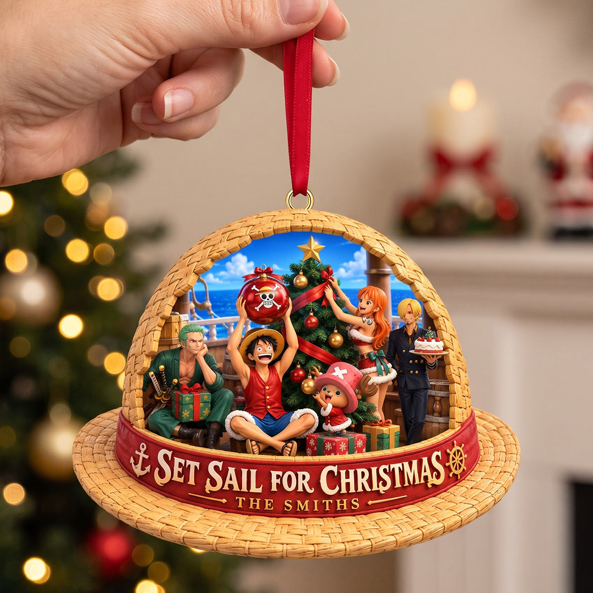 Set Sail For Christmas Adventure Ornament - Personalized Christmas Gifts 06hatn271026-Homacus