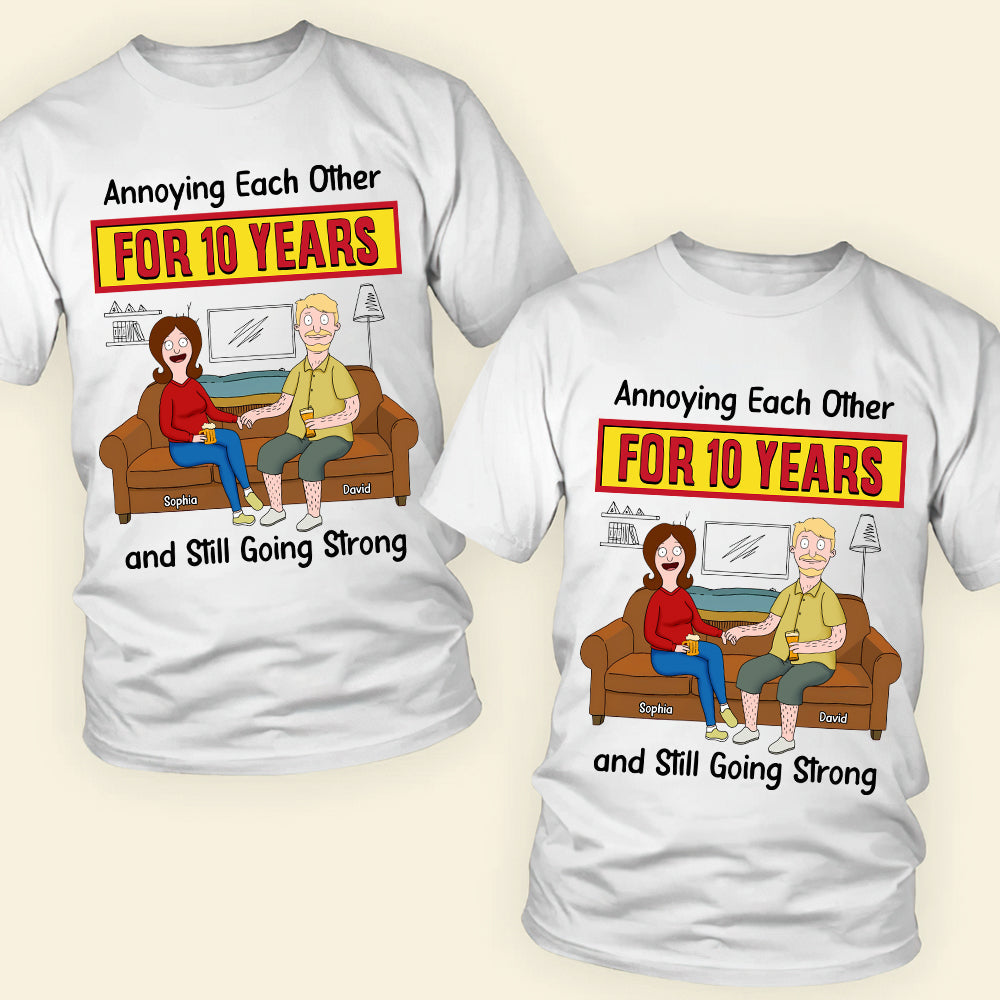 Personalized Gifts For Couple Shirt Annoying Each Other 03OHDT050325PA-Homacus
