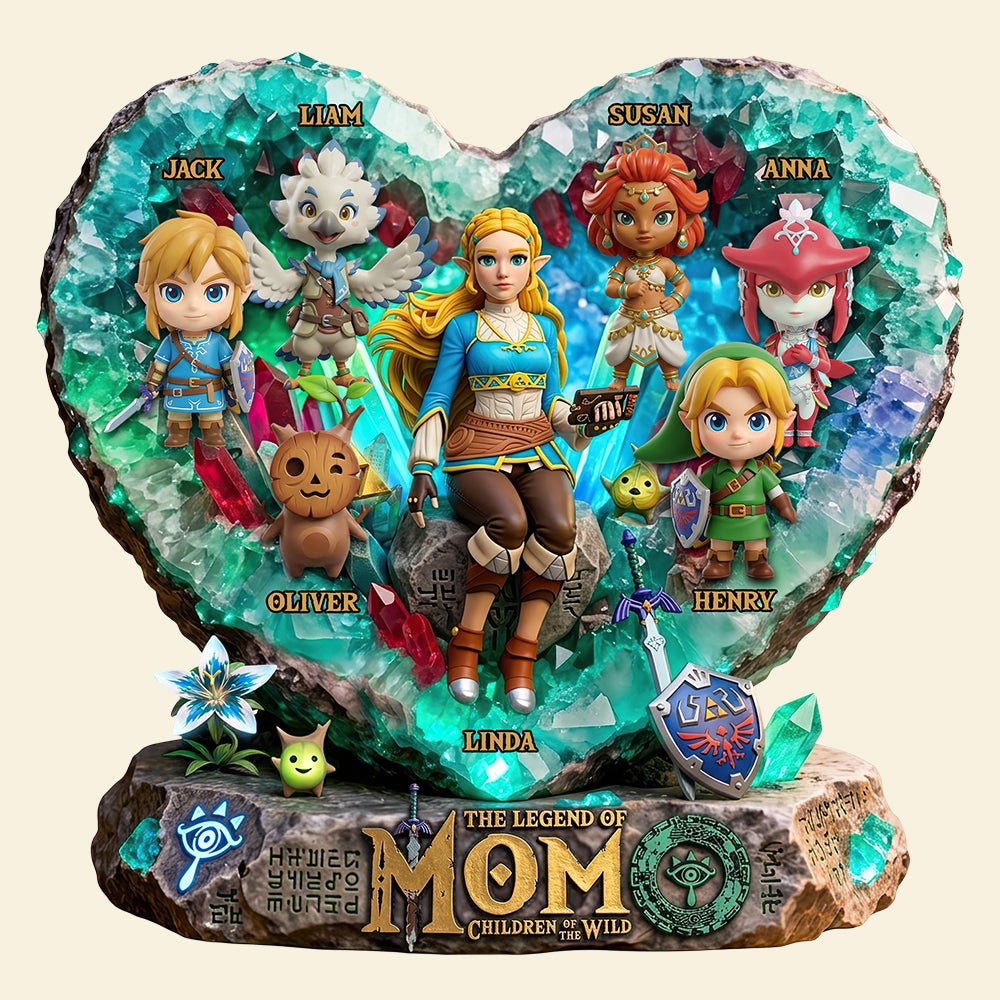 Mom with Little Legends Acrylic Plaque - Personalized Gifts For Mom 01HUDT180426-Homacus