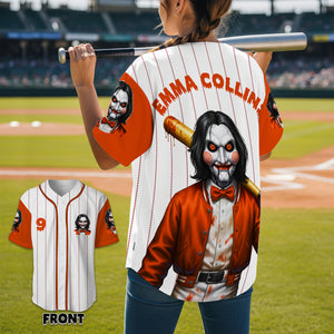 Horror Slashers Baseball Jersey Shirt - Personalized Gifts For Horror Lovers 06PGLU080925-Homacus