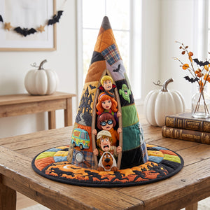 Horrified Peeking Out Quilted Witch Hat - Personalized Gifts 05qhtn140826