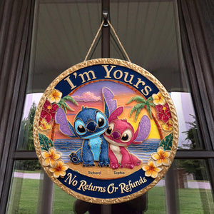 Blue Monster Fans Wood Sign - Personalized Gifts For Couple 03tgqn230525-Homacus