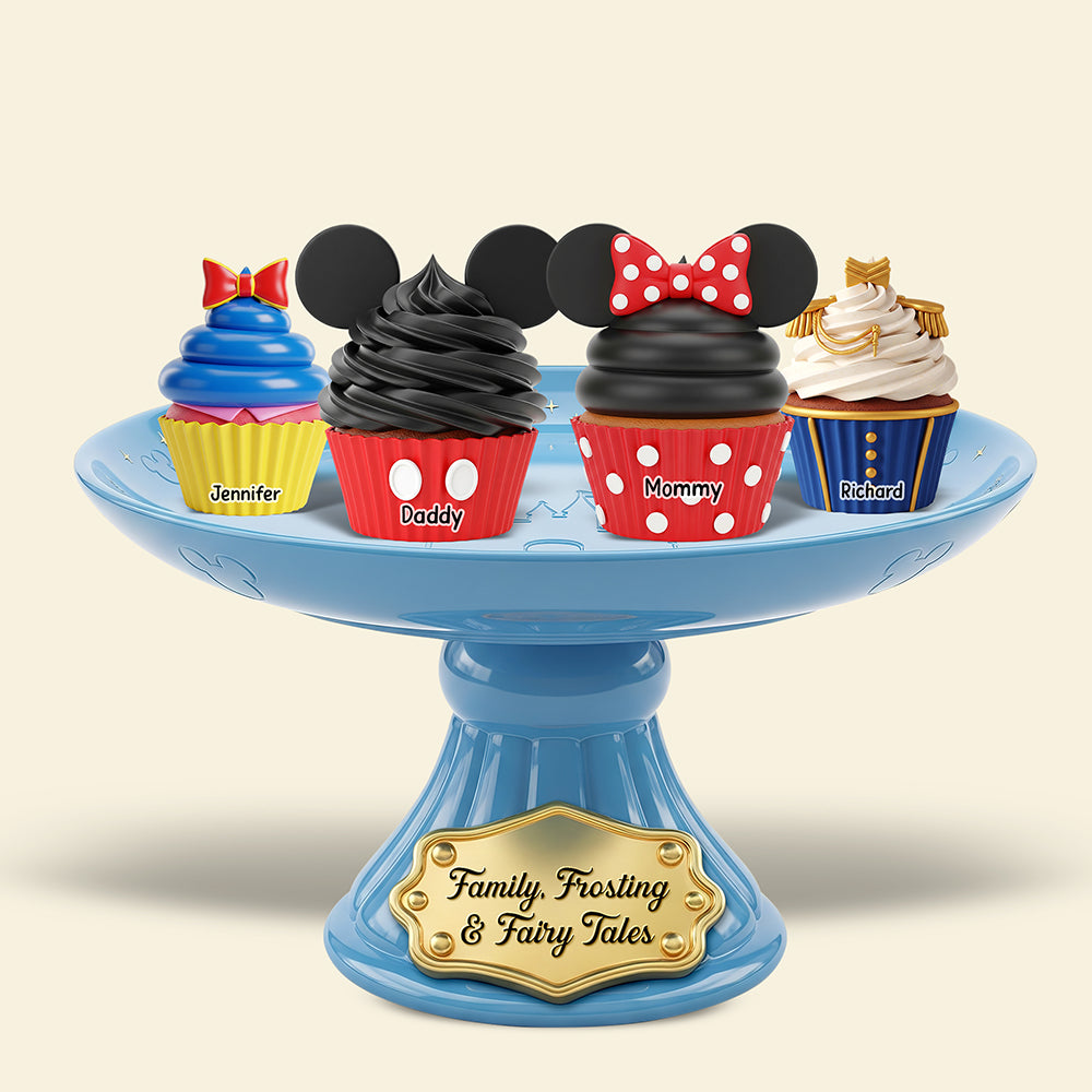 Family Cupcakes Acrylic Plaque Personalized Gifts For Family 05OHQN040625-Homacus