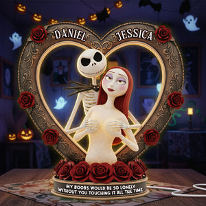 Spooky Couple Light Box - Personalized Gifts For Couple Christmas Acrylic Light Box 03OHLU031125-Homacus