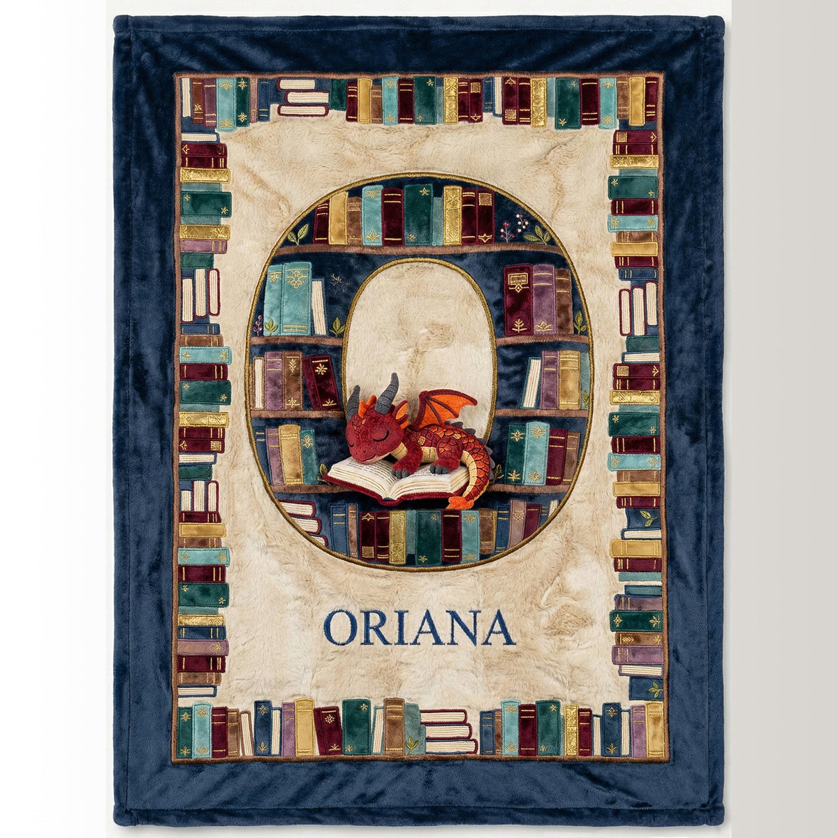 Fantasy Book Dragon Blanket, Personalized Gifts For Reading Lovers 01qhtn061225-Homacus