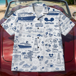 Lovely Nautical Cruise Hawaiian Shirt - Personalized Gifts 02huqn240626