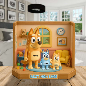 Personalized Gifts For Mom Plaque- Best Mom Ever 02NATN120425-Homacus