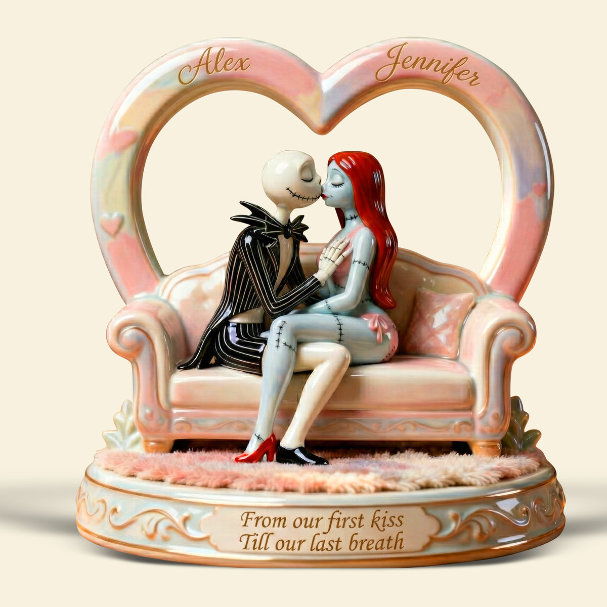 Spooky Couple Acrylic Plaque - Personalized Gifts For Couple 06tgqn271225-Homacus