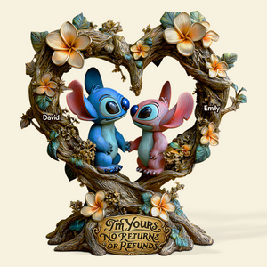 Romantic Alien Couple Acrylic Plaque - Personalized Gifts For Couples 02TGPU090625-Homacus