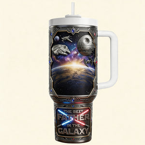 Best Dad In The Entire Universe Tumbler - Personalized Gift For Dad 03NATN100326-Homacus