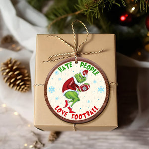 Personalized Christmas Gifts For Football Fans Ceramic Ornament 01OHQN281024-Homacus