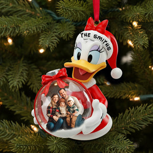 Joyful Christmas Family Ornament - Personalized Custom Photo Gift For Family 05PGLU051125-Homacus