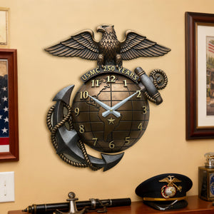 Celebrate 250 Years Of Service Wall Clock - Personalized Gift For Veteran 03HYLU231225-Homacus