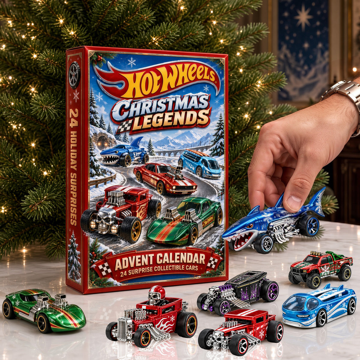 Christmas Legends Advent Calendar Blind Box - Personalized Gifts For Speed Lovers 04tylu281026-Homacus