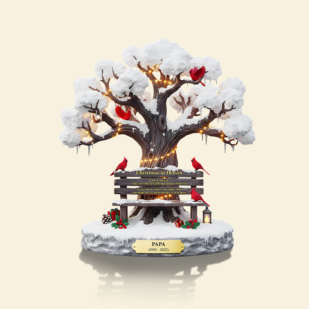 Personalized Christmas Memorial Heaven Gifts For Family Cardinal Acrylic Plaque 04tota230925-Homacus