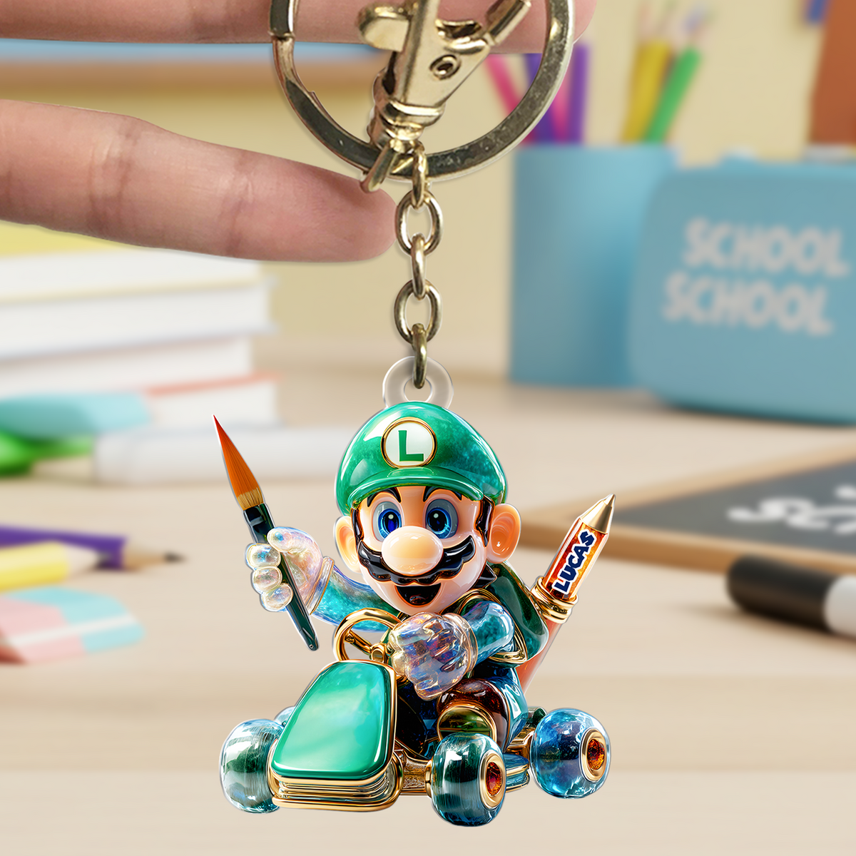 Personalized Gifts For Car Game Fans Keychain, Back To School 05TGPU170625-Homacus