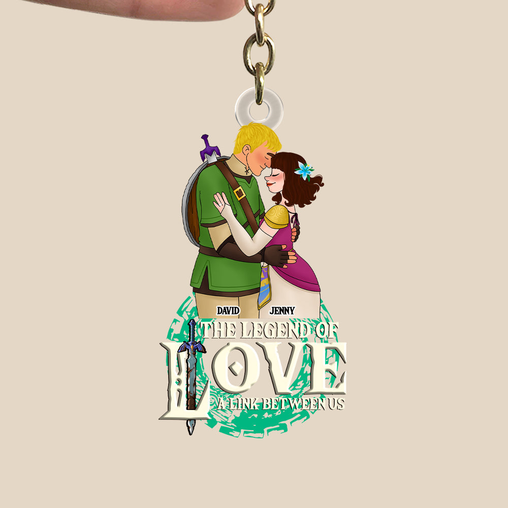 Personalized Gifts For Couple Keychain 07qhtn241224hg Gaming Couple Love Legend-Homacus