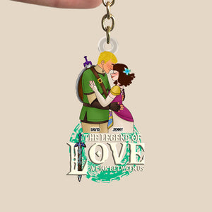 Personalized Gifts For Couple Keychain 07qhtn241224hg Gaming Couple Love Legend-Homacus