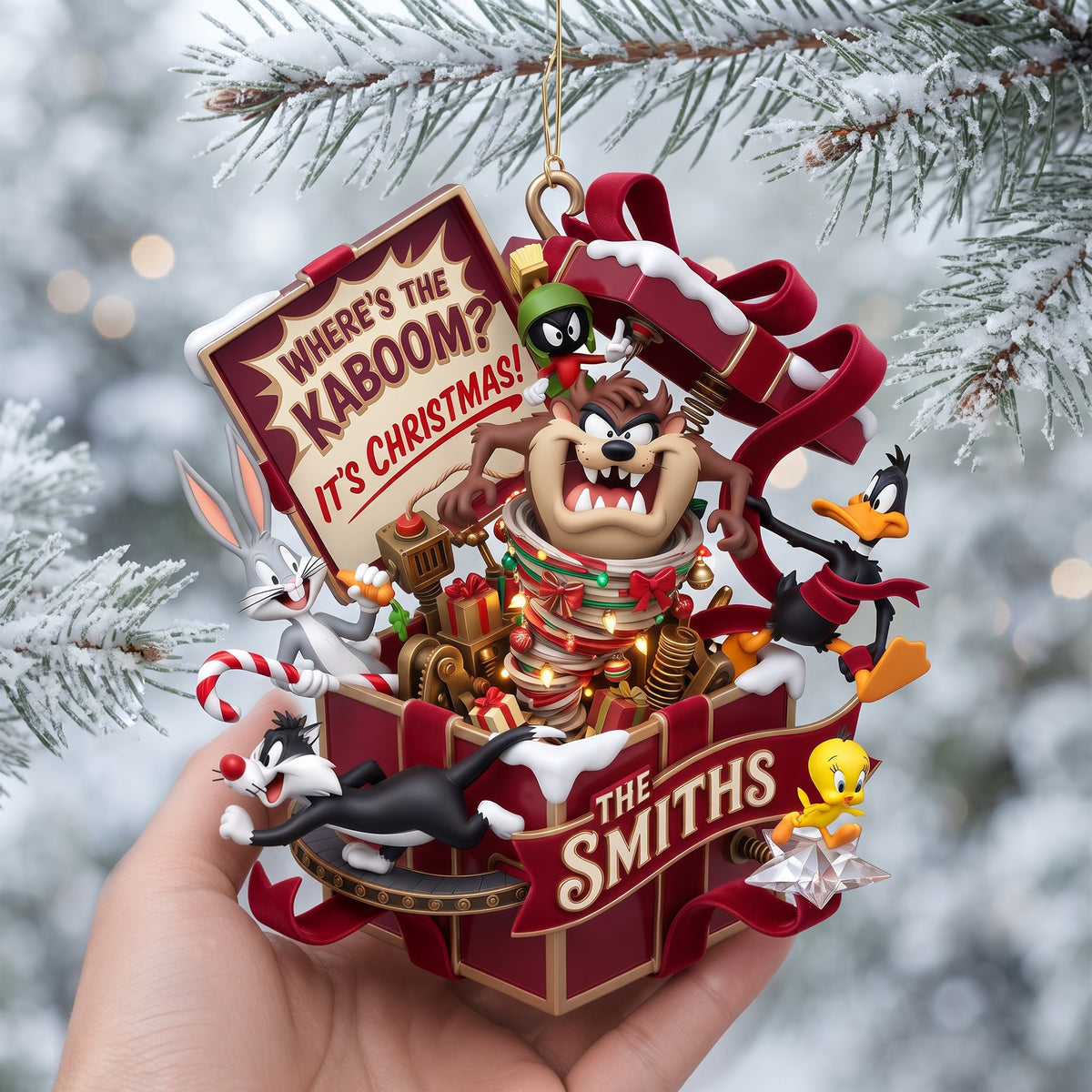 Classic Cartoon Acrylic Ornament - Personalized Gift For Christmas 03HALU020926