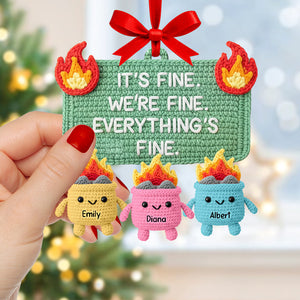 Funny Fire Meme Christmas Ornament - Personalized Gifts For Coworkers 03naqn190825-Homacus