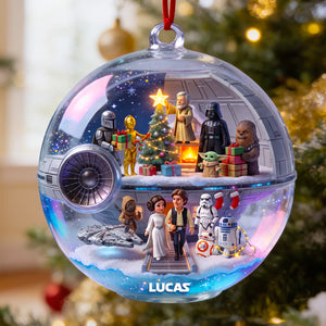 Christmas Far Away Acrylic Ornament, Personalized Gifts 03qhdt270826