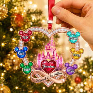 Grandma Blessed With Love Christmas Ornament - Personalized Gifts For Grandma 05nadt240826
