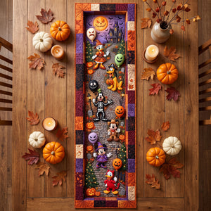 Ghoul Friends Quilted Table Runner - Personalized Halloween Gifts 02PAQN130826-Homacus