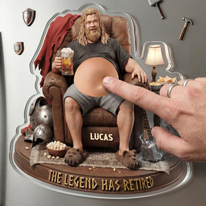The Legend Has Retired Anti-collision Acrylic Fridge Magnet - Personalized Gifts 04natn190626-Homacus