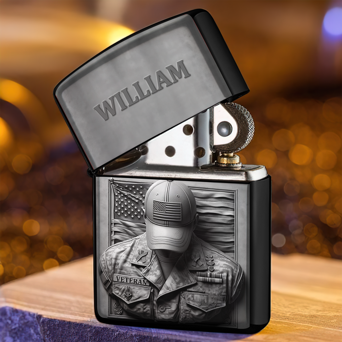 Patriot Veteran Lighter - Personalized Gift For Veteran 08HULU190725-Homacus