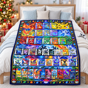Creature Card Blanket - Personalized Gifts 09naqn071026-Homacus