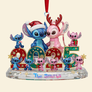 Family Crystal Custom Shape Acrylic Ornament, Personalized Gifts For Christmas 01pgta281025-Homacus