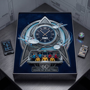 60 Years Of Cosmic Voyage Wall Clock - Personalized Gifts 06tylu180726-Homacus