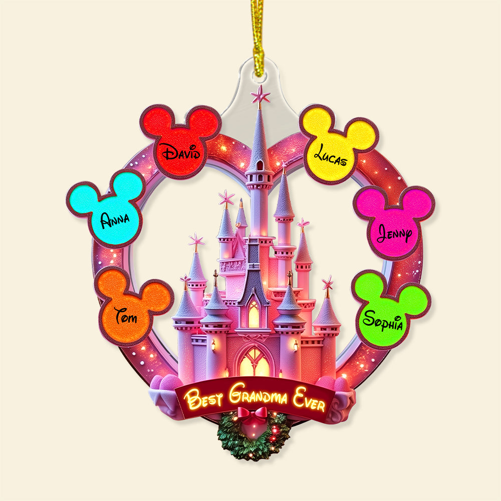 Fantasy Castle Personalized Gifts For Mom/Grandma Acrylic Ornament 05tgtn080825-Homacus