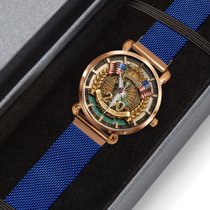 America 250th Anniversary Mesh Strap Quartz - Personalized Gifts 04paqn300126-Homacus