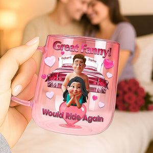 Naughty Couple 3D Heart Glass Mug - Personalized Gifts For Couple 05tgqn240625-Homacus